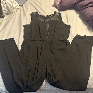 Forever 21 Black Sleeveless Jumpsuit